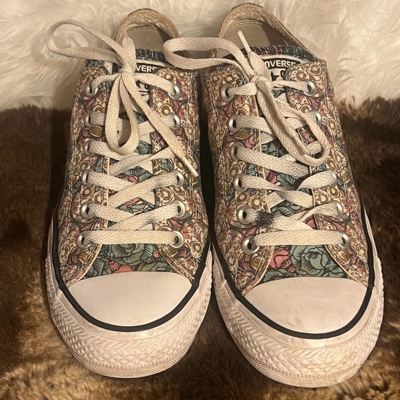 Converse Chuck Taylor All Star Day Of Dead Sugar Skulls Sneakers! Bueno! Sz 9 - Picture 1 of 7